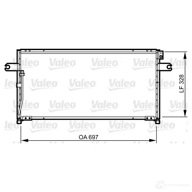 Радиатор кондиционера VALEO 240447 3276428142524 OR0O T 814252