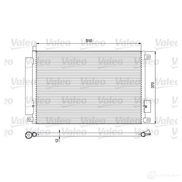 Радиатор кондиционера VALEO 240373 JI05W 1 3276428141558 814155