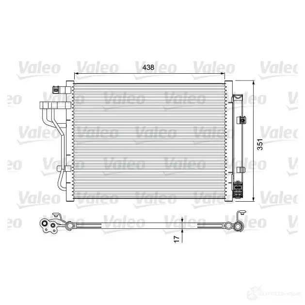 Радиатор кондиционера VALEO 9 WR8VBT 814399 240573 3276428143996 изображение 0