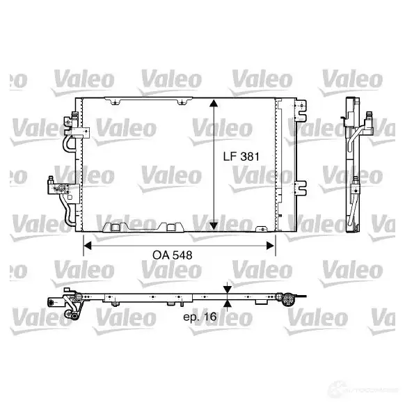 Радиатор кондиционера VALEO 3276428178462 D JSQ2D 817846 241196 изображение 0