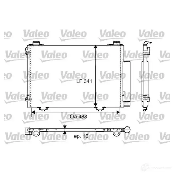 Радиатор кондиционера VALEO 3276428176741 FN U0YJ 241098 817674