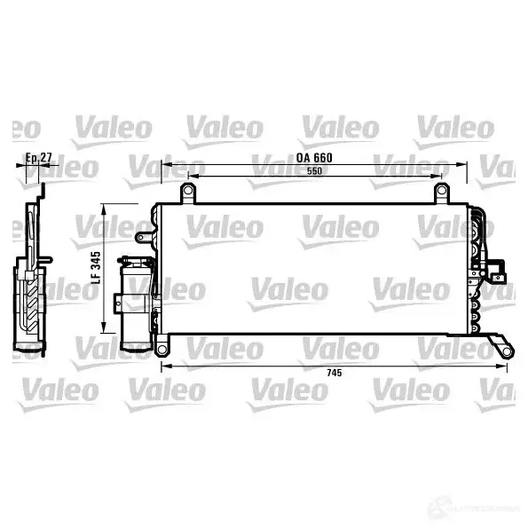 Радиатор кондиционера VALEO 817050 3276428170503 240858 8CPXU1 M