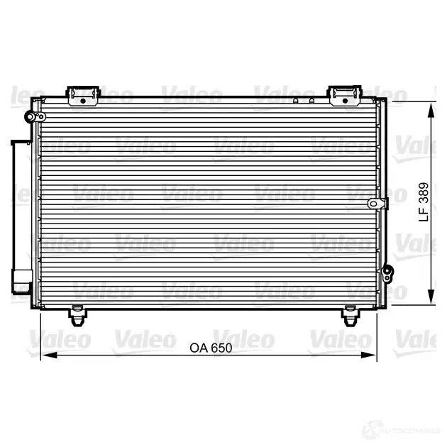 Радиатор кондиционера VALEO 3276428142388 I6 N97 814238 240433