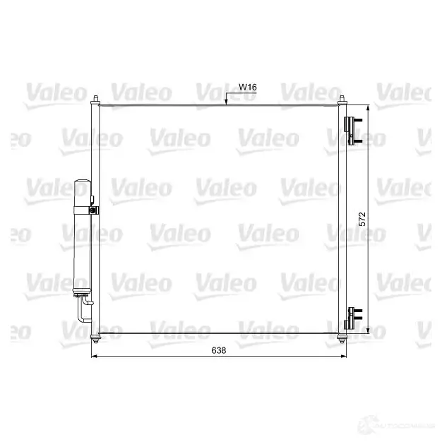 Радиатор кондиционера VALEO 1423058274 814053 D V9AP9
