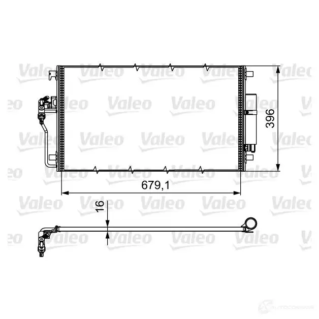 Радиатор кондиционера VALEO 6X N3JFD 814374 3276428143743 1424869375