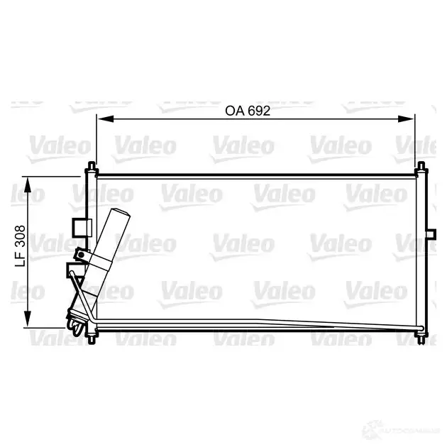 Радиатор кондиционера VALEO MD96X C 3276428178226 817822 241181