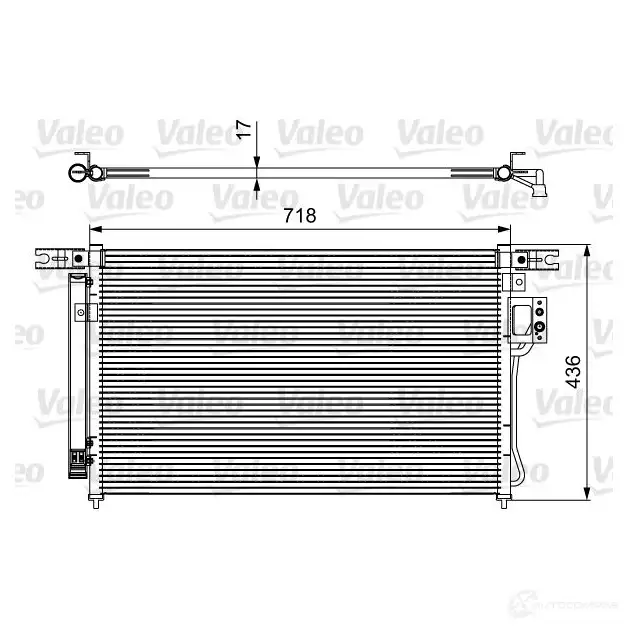 Радиатор кондиционера VALEO 3276428144252 814425 J DONV 1416870642 изображение 0