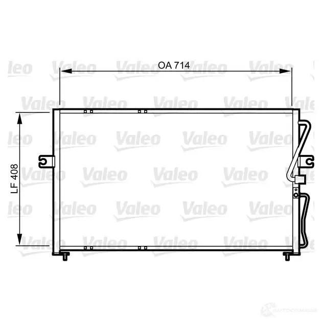 Радиатор кондиционера VALEO 3276428142708 240465 814270 Z2E WXG изображение 0