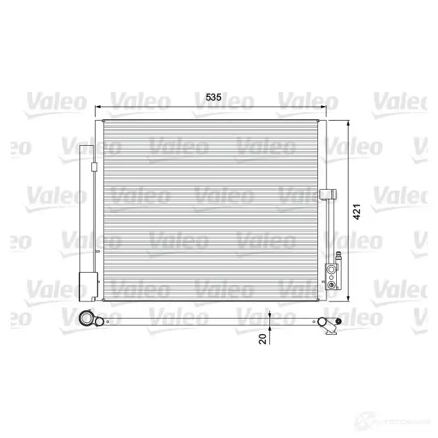 Радиатор кондиционера VALEO 3276428143828 814382 IIV LQ7C 240563