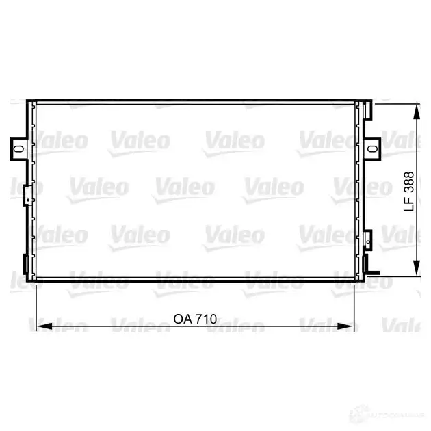 Радиатор кондиционера VALEO 3276428142906 240485 9V4F 2 814290