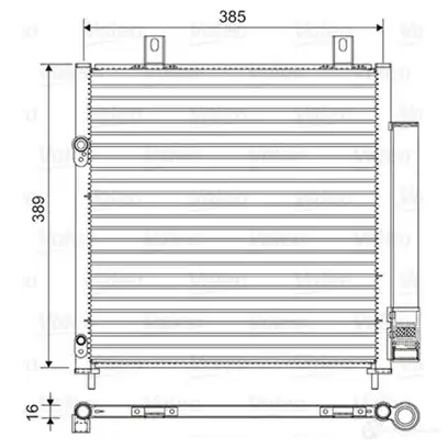 Радиатор кондиционера VALEO FZ GGEO 1437967433 822601 изображение 0