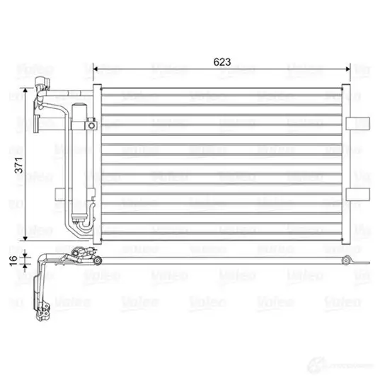 Радиатор кондиционера VALEO 3276428144559 1424237833 814455 Y7IF5 C изображение 0