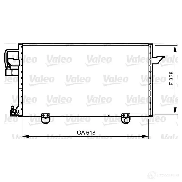 Радиатор кондиционера VALEO 814286 3276428142869 3SP ROB 240481