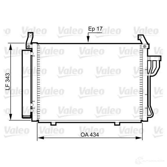 Радиатор кондиционера VALEO 6T ATX0Z 240541 3276428143545 814354 изображение 0