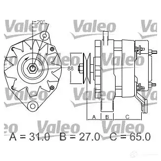 Радиатор кондиционера VALEO 241164 APG D6 3276428177847 817784 изображение 0