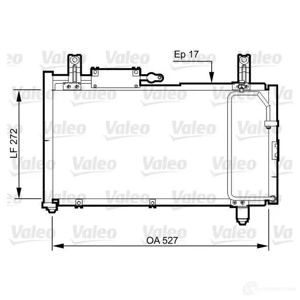 Радиатор кондиционера VALEO 1206189244 I 21L32Q 3276428143279 814327 изображение 0