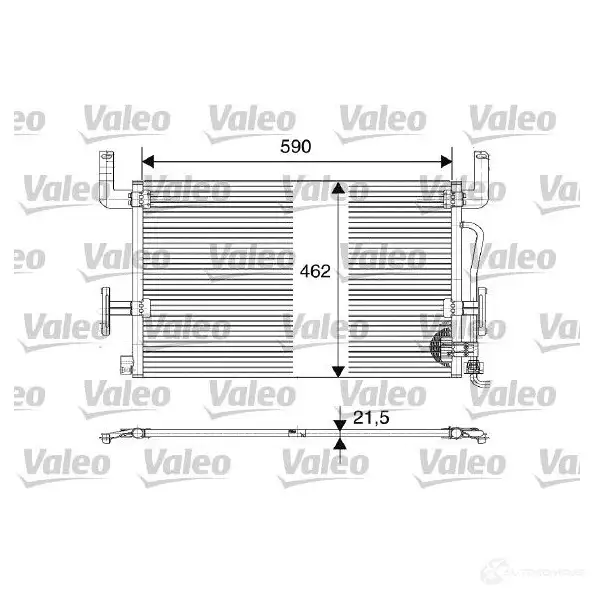 Радиатор кондиционера VALEO CA2001 85430 9V 816980 240825 изображение 0