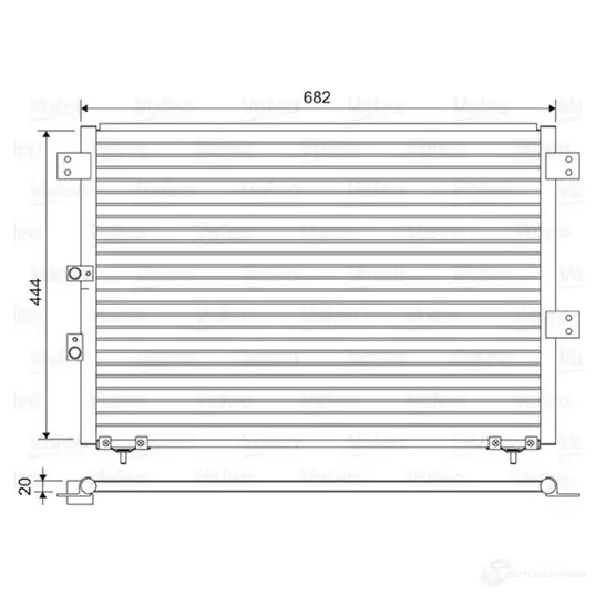 Радиатор кондиционера VALEO 9Z4 55C 1424237918 3276428144320 814432 изображение 0