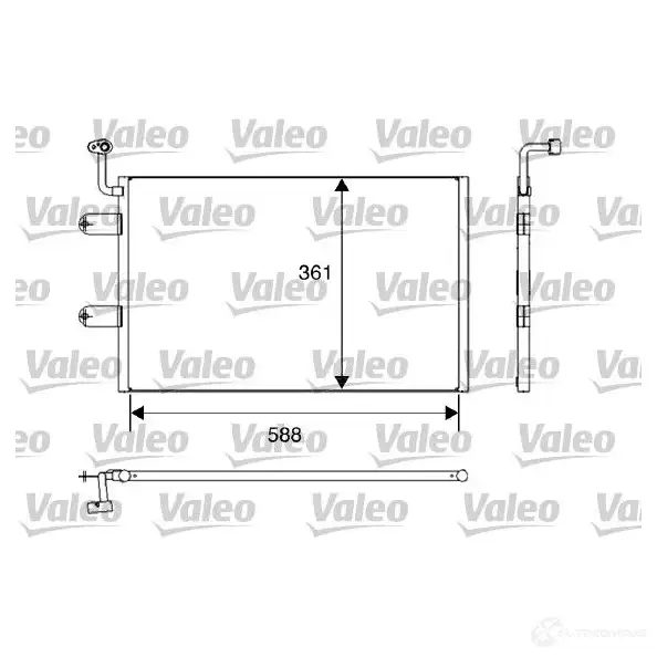 Радиатор кондиционера VALEO 817245 E 5FIFO 240933