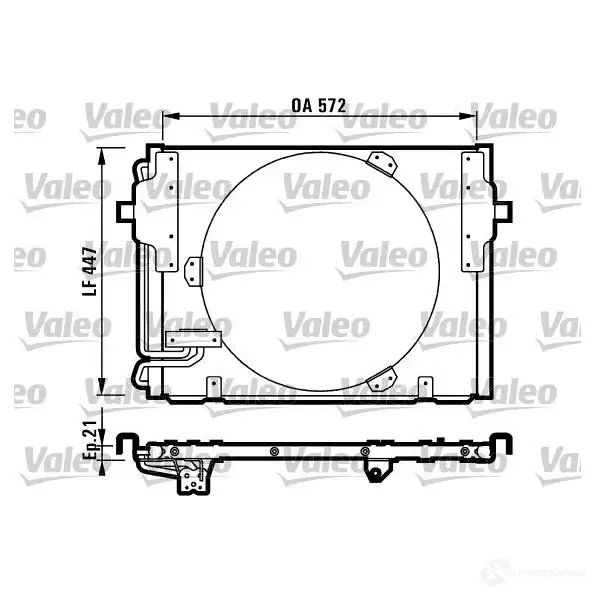 Радиатор кондиционера VALEO T9 39R SKAMI0X 816981 240826