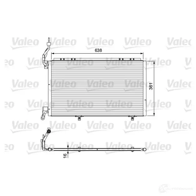 Радиатор кондиционера VALEO 240362 3276428140766 HDNNJ A 814076 изображение 0