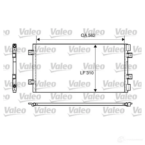 Радиатор кондиционера VALEO MPL U51 241256 818006 3276428180069