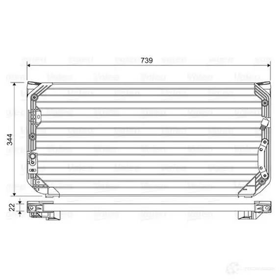 Радиатор кондиционера VALEO 1 C3KA 1423058269 814045