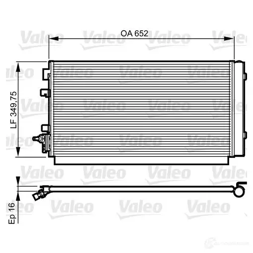 Радиатор кондиционера VALEO XPUY S 3276428141879 814187 240388 изображение 4