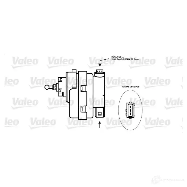 Корректор фар VALEO 8516 9 085169 SN542 217525 изображение 1