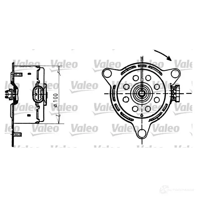 Мотор вентилятора VALEO 825D9 IC 3276426980869 698086 234123 изображение 0