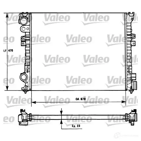 Радиатор охлаждения двигателя VALEO TH097 236127 RM 1006 731166