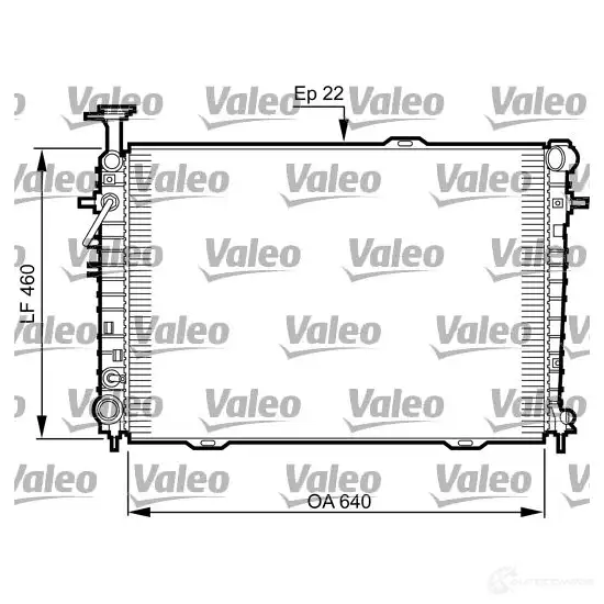 Радиатор охлаждения двигателя VALEO X5CJ 0E 3276427355420 735542 1206142050 изображение 0