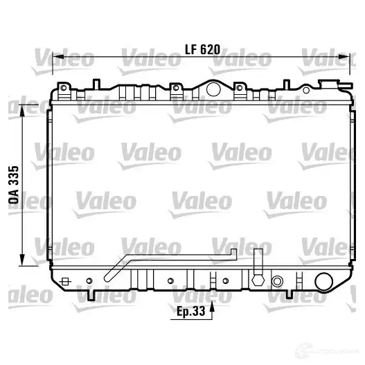 Радиатор охлаждения двигателя VALEO N S4L92 236240 731454 3276427314540