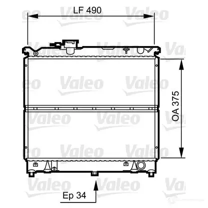 Радиатор охлаждения двигателя VALEO 731463 KZ2 QM 3276427314632 236246