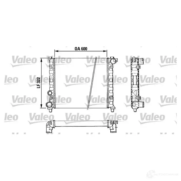 Радиатор охлаждения двигателя VALEO CLR458D 883958 245583 TA 456
