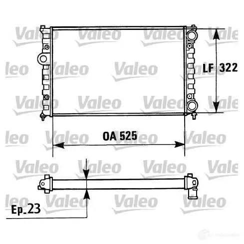 Радиатор охлаждения двигателя VALEO VV9GY4 730948 TA82 7 236022 изображение 0