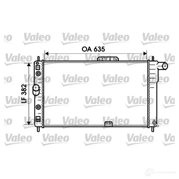 Радиатор охлаждения двигателя VALEO 3276427347616 237250 734761 H6NM 7