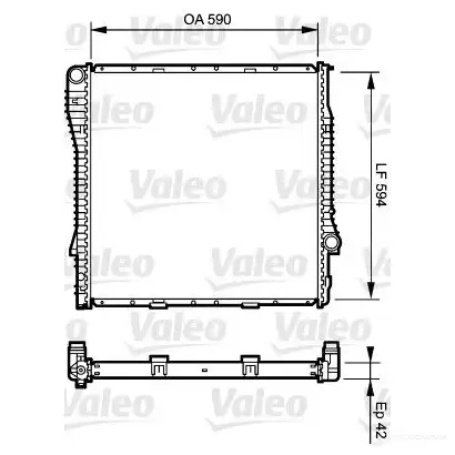 Радиатор охлаждения двигателя VALEO WR RPN 237295 3276427348941 734894