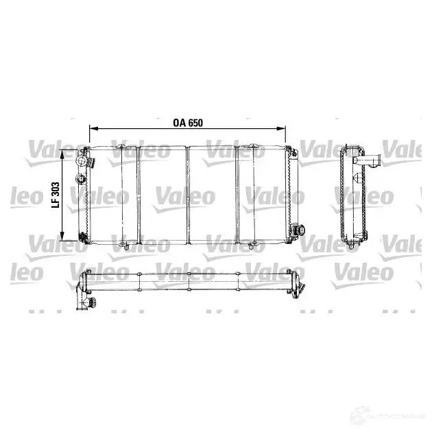 Радиатор охлаждения двигателя VALEO EFX HB 3276427308983 236010 730898