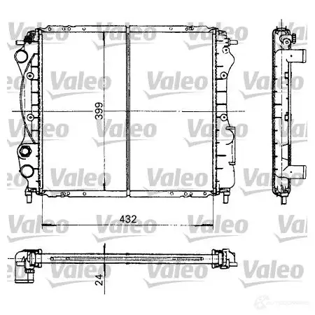 Радиатор охлаждения двигателя VALEO PN Y1C 730181 3276427301816 235798