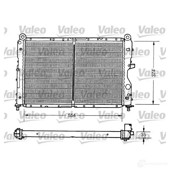 Радиатор охлаждения двигателя VALEO 9W5AVH2 236122 TA7 67 731159 изображение 0
