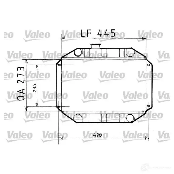 Радиатор охлаждения двигателя VALEO C7IR96 7 819151 3276428191515 241595