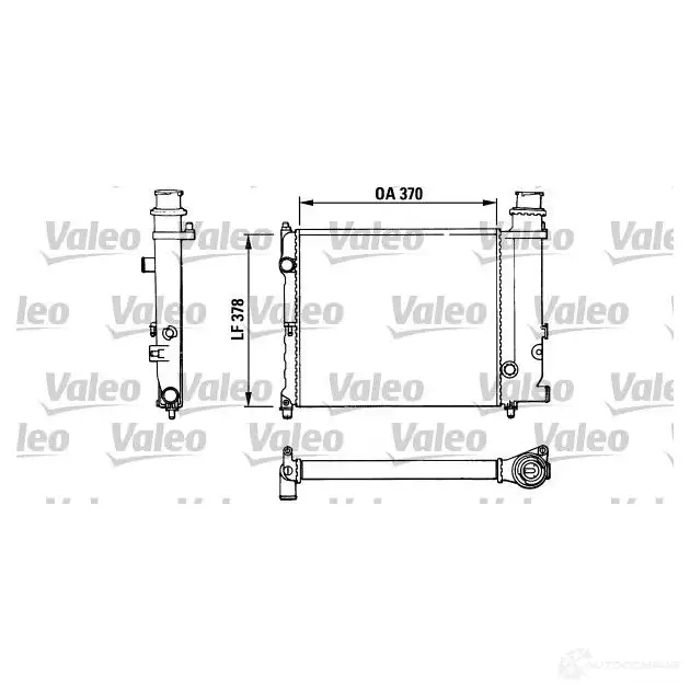Радиатор охлаждения двигателя VALEO 883772 2D2RU1 TA15 1 245532
