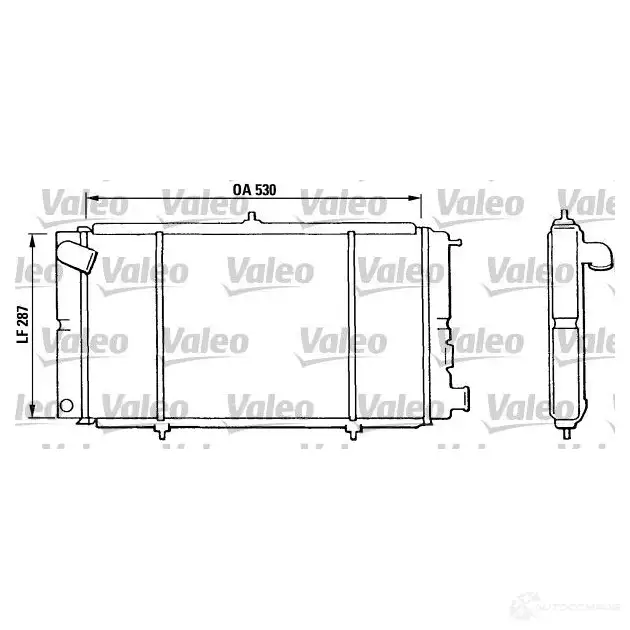 Радиатор охлаждения двигателя VALEO G HCRRD 810811 239731 3276428108117