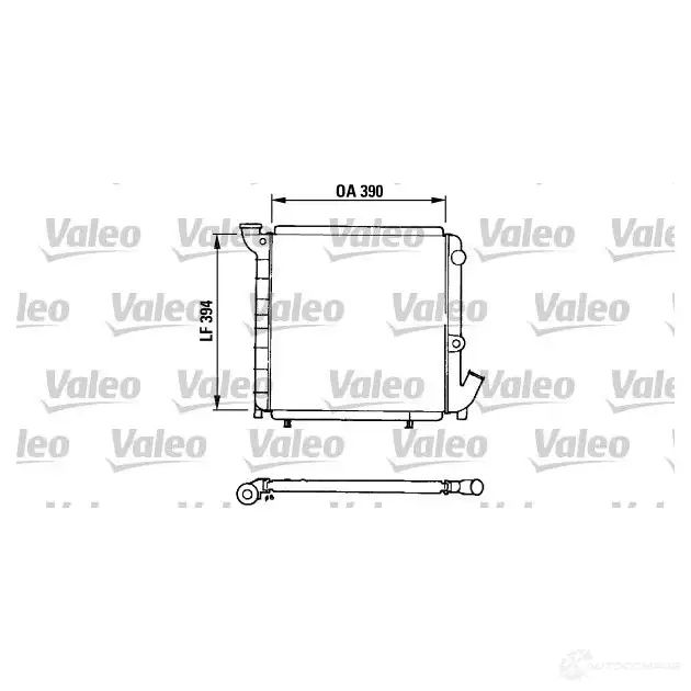 Радиатор охлаждения двигателя VALEO RA3 83 9Z6QS 810927 239777