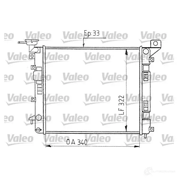Радиатор охлаждения двигателя VALEO 730400 3276427304008 HZWO J 235863
