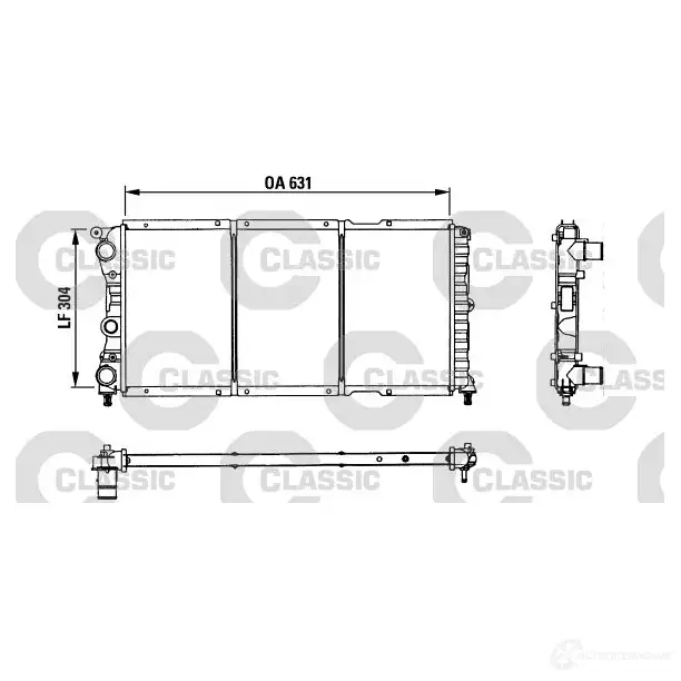 Радиатор охлаждения двигателя VALEO QB023K 230981 1205869298 R C103