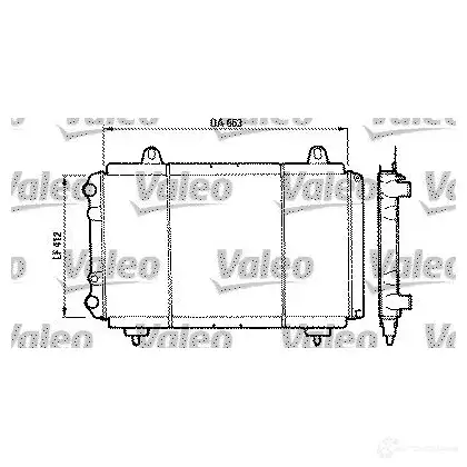 Радиатор охлаждения двигателя VALEO 235743 KTBCQU 730004 T A568 изображение 0