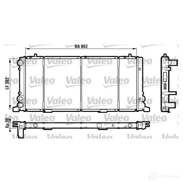 Радиатор охлаждения двигателя VALEO 730349 235836 RC11 01 TH250 изображение 0