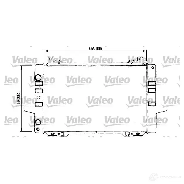 Радиатор охлаждения двигателя VALEO 235774 3276427301144 730114 U DNK3